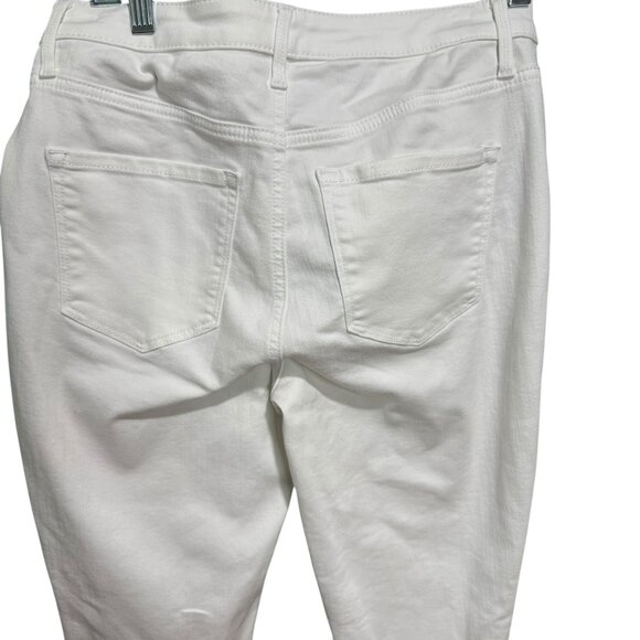 Talbots Flawless White High-Waist Jegging Ankle Jeans | Size 6 Slim Fit Stretch - Picture 7 of 7